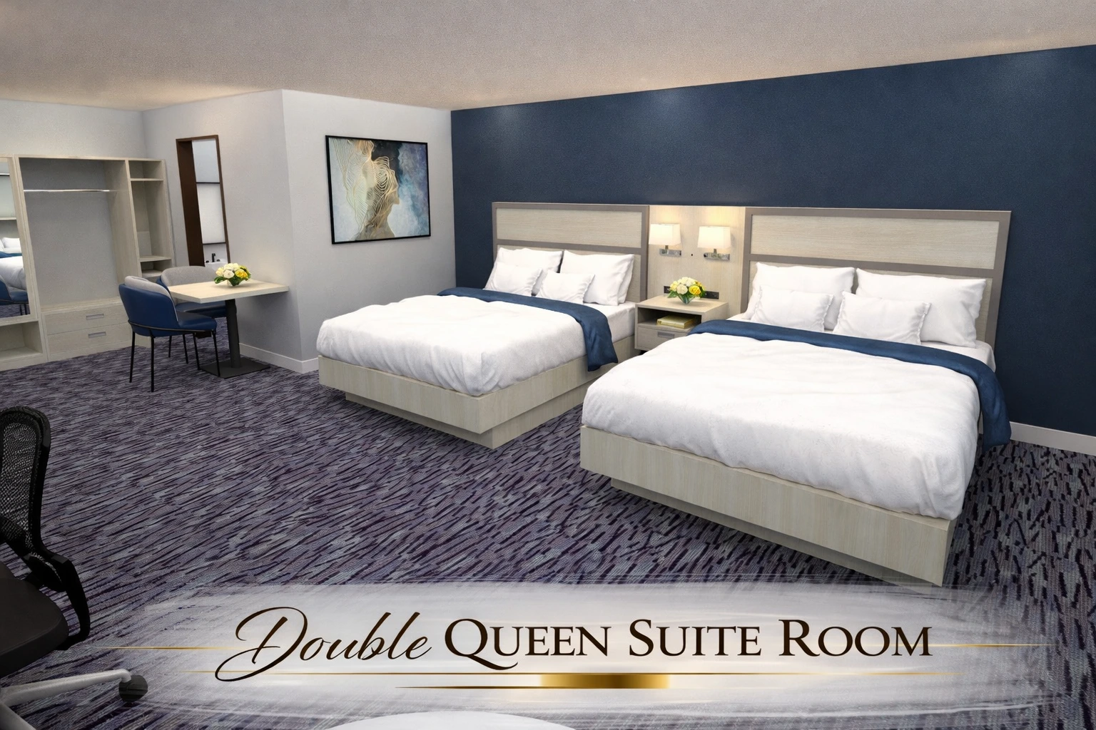 Double Queen Room spacious layout — Best Western Vernal Utah