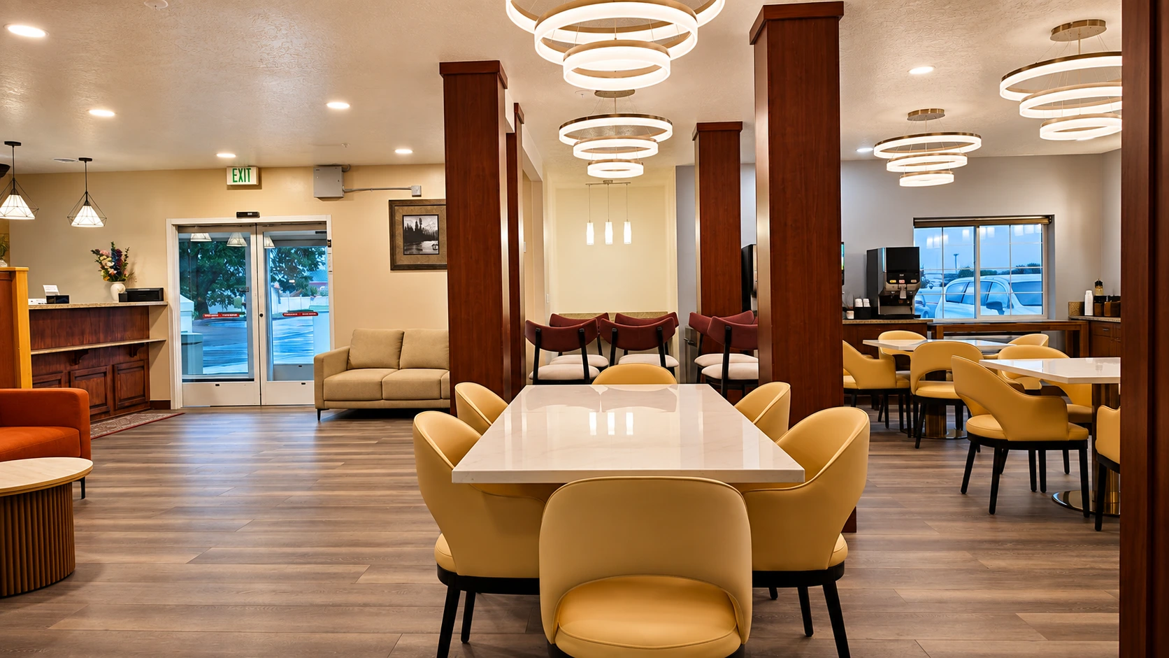 Breakfast room looking through to the foyer and entrance — Best Western Vernal Inn, Vernal Utah